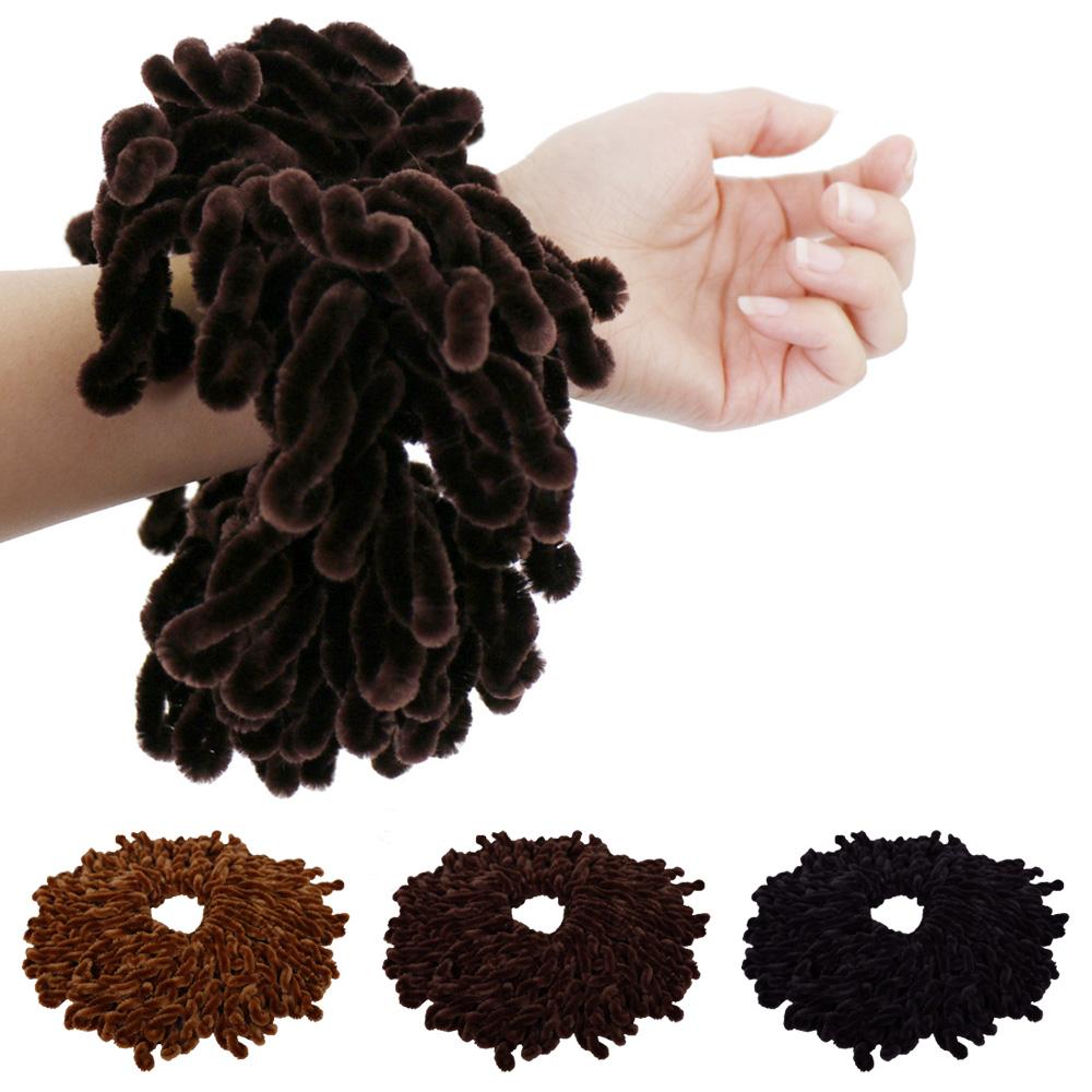 Muslim Women  Twist Scrunchie Elastic Hair Ring Hijab Scarf Headwear Hairbands Band Stretch Turban Head Wrap Bandana Accessories