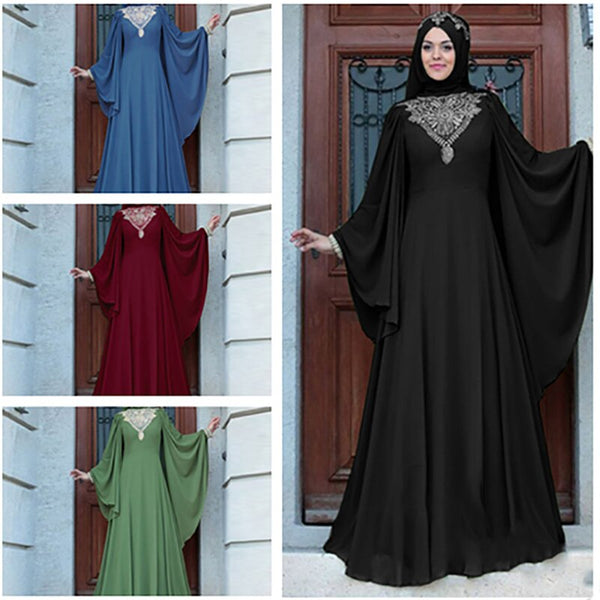 MD No Hijab Bangladesh Dubai Abayas For Women Turkey Vintage Women Muslim Dress Female Arab Middle East Ramadan Prayer Outfits